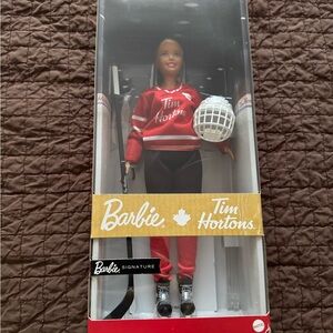 Barbie Hockey Star Doll Red and Black